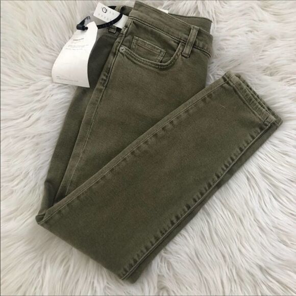 Current/Elliott Green Stiletto Skinny Jeans - Picture 2 of 6